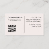 Modern und Minimalistisch mit Handschrift. Visitenkarte (Rückseite)