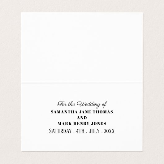 Modern und schlank, Farbe, ändern Sie die Datumska Visitenkarten (Innenseite Aufgefaltet)