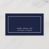 Modern und schlank, Farbe, Datum ändern Begleitkarte (Rückseite)