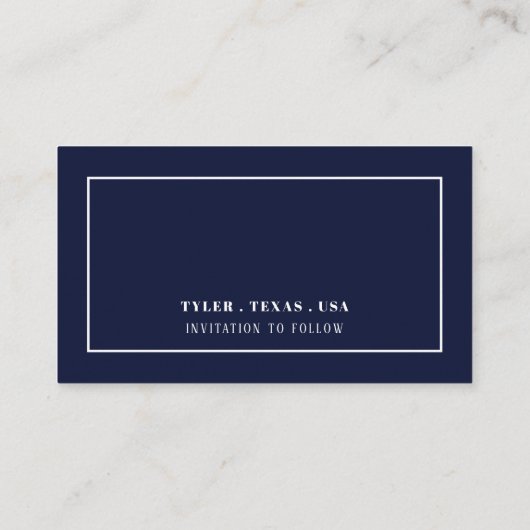 Modern und schlank, Farbe, Datum ändern Begleitkarte (Rückseite)