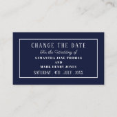 Modern und schlank, Farbe, Datum ändern Begleitkarte (Vorderseite)