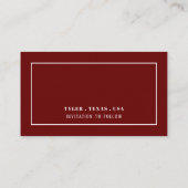 Modern und schlank, Farbe, Datum ändern Begleitkarte (Rückseite)