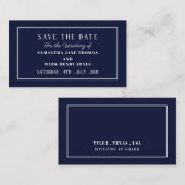 Modern und schwach, alle Farben Save the Date Begleitkarte (Vorne/Hinten)