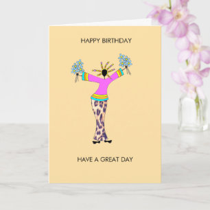 Modern und trendy Happy Birthday Karte