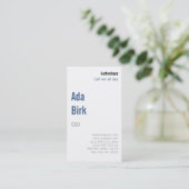 Modern und ungewöhnlich visitenkarte (Stehend Vorderseite)