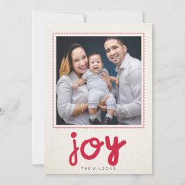 Modern und Whimsical Joliday Foto Card Feiertagskarte
