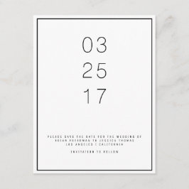 Modern Unica Save the Date Card
