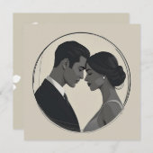 Modern Union Einladung (Vorne/Hinten)