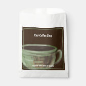 Modern Unique Art Coffee Shop Custom Text Geschenktütchen (Vorderseite)