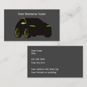 Modern Unique Automotive Theme Business Cards Visitenkarte (Vorne/Hinten)