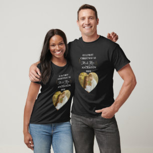 Modern Unser erstes Weihnachten als Herr und Frau T-Shirt