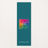 Modern Upload Company Logo Custom Text Monogram Yogamatte (Vorderseite)