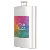 Modern Upload Foto Image oder Logo Best Vater Flachmann (Links)