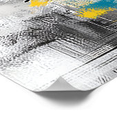 Modern Urban Emotional Portrait Contemporary Art Poster (Ecke)