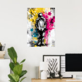 Modern Urban Emotional Portrait Contemporary Art Poster (Heimbüro)