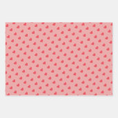 Modern Urban Red Hearts Pattern Geschenkpapier Set (Vorderseite 2)
