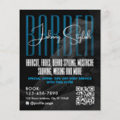 Modern urban style barber shop Flyer (Vorne)