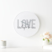 Modern, urban, trendy, cool design Love California Große Wanduhr (Zuhause)