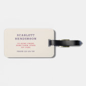 Modern USA Flag Monogram S Gepäckanhänger (Rückseite horizontal)