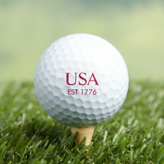 Modern USA Gegründet 1776 Golfball (Insitu T-Shirt)