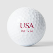 Modern USA Gegründet 1776 Golfball (Vorderseite)