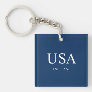 Modern USA Gegründet 1776 Schlüsselanhänger