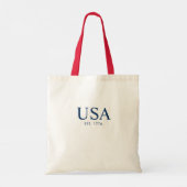 Modern USA Gegründet 1776 Tragetasche (Rückseite)
