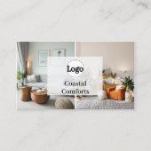 Modern Vacation Rental Custom Logo Visitenkarte (Vorderseite)