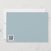 Modern Valentine’s Day Photo Card  Light Blue Gray Dankeskarte (Rückseite)