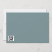 Modern Valentine’s Day Photo Card – Slate Gray Dankeskarte (Rückseite)