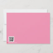 Modern Valentine’s Day Photo Card – Soft Coral Dankeskarte (Rückseite)
