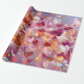 Modern Valentine Wrapping Paper– Abstract Colorful Geschenkpapier (Ungerollt)