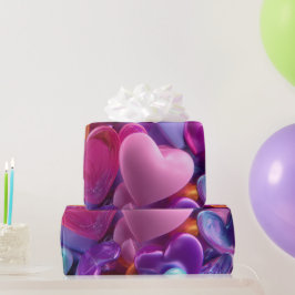 Modern Valentine Wrapping Paper– Abstract Colorful Geschenkpapier