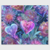 Modern Valentine Wrapping Paper– Abstract Colorful Geschenkpapier (Flach)