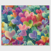 Modern Valentine Wrapping Paper– Abstract Colorful Geschenkpapier (Flach)