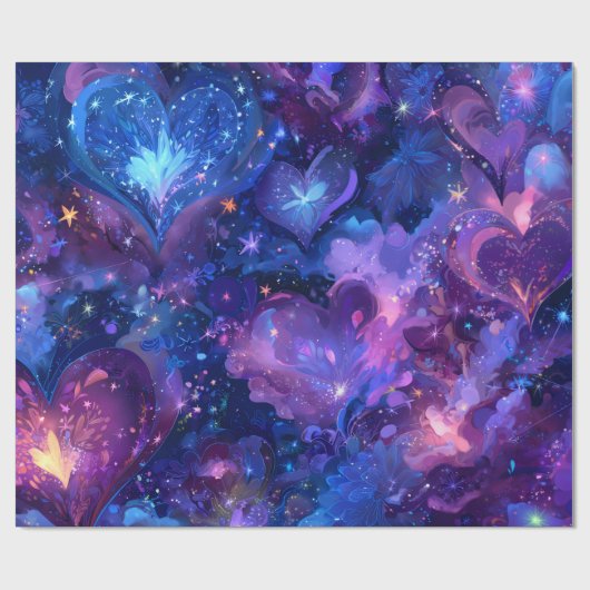 Modern Valentine Wrapping Paper– Abstract Colorful Geschenkpapier (Flach)