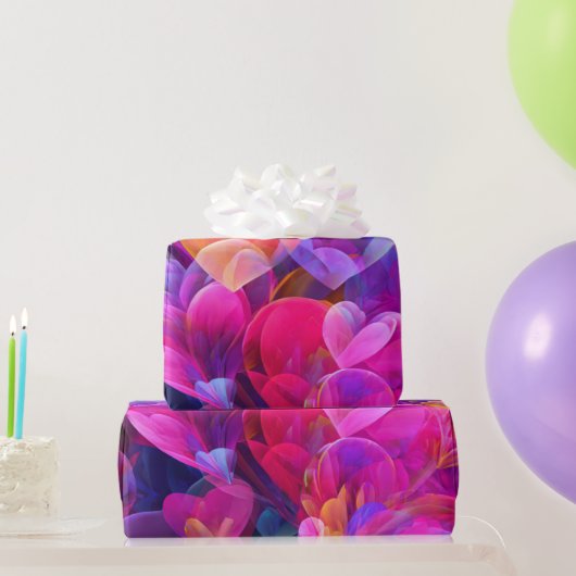 Modern Valentine Wrapping Paper– Abstract Colorful Geschenkpapier (Partygeschenke)