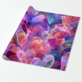 Modern Valentine Wrapping Paper– Abstract Colorful Geschenkpapier (Ungerollt)