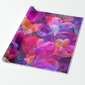 Modern Valentine Wrapping Paper– Abstract Colorful Geschenkpapier (Ungerollt)