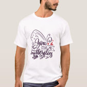 Modern Valentines Day Quotes T-Shirt (Vorderseite)