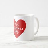 Modern Valentines Day Typography  Kaffeetasse (VorderseiteRechts)