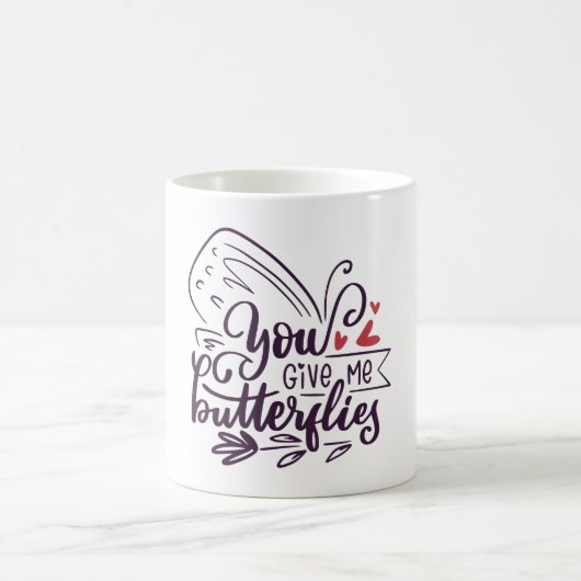 Modern Valentines Day Typography  Kaffeetasse (Mittel)