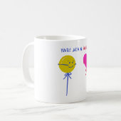 Modern Valentines Day Typography Kaffeetasse (Vorderseite Links)