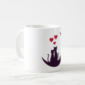 Modern Valentines Day Typography  Kaffeetasse (Vorderseite Links)