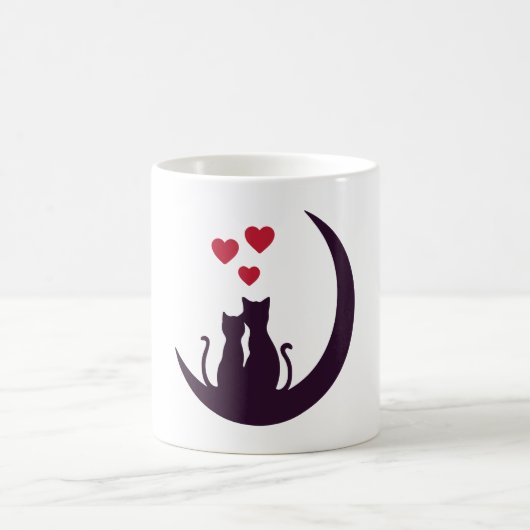Modern Valentines Day Typography Kaffeetasse (Mittel)