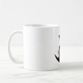 Modern Valentines Day Typography Kaffeetasse (Links)