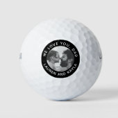 Modern VATER Sports Fan Foto Golfer Vater Geburtst Golfball (Vorderseite)