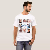 Modern | Vatertag | Foto Collage T - Shirt (Vorne ganz)