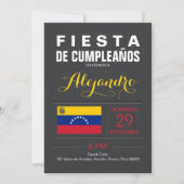 Modern: Venezuela-Party Einladung (Vorderseite)