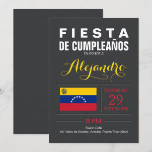Modern: Venezuela-Party Einladung